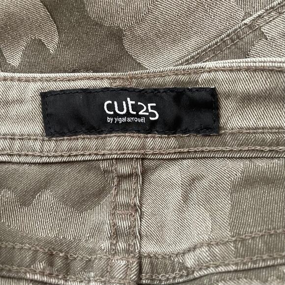 NWT CUT25 Yigal Azrouel  Skinny Camo Jeans - Ankle - Green -Camouflage - Size 25 - Picture 9 of 10